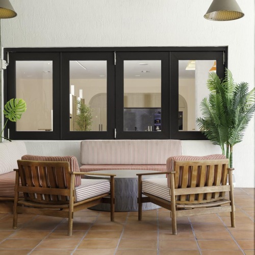 lounge furniture for residents at Biscayne 112 in Miami, Florida